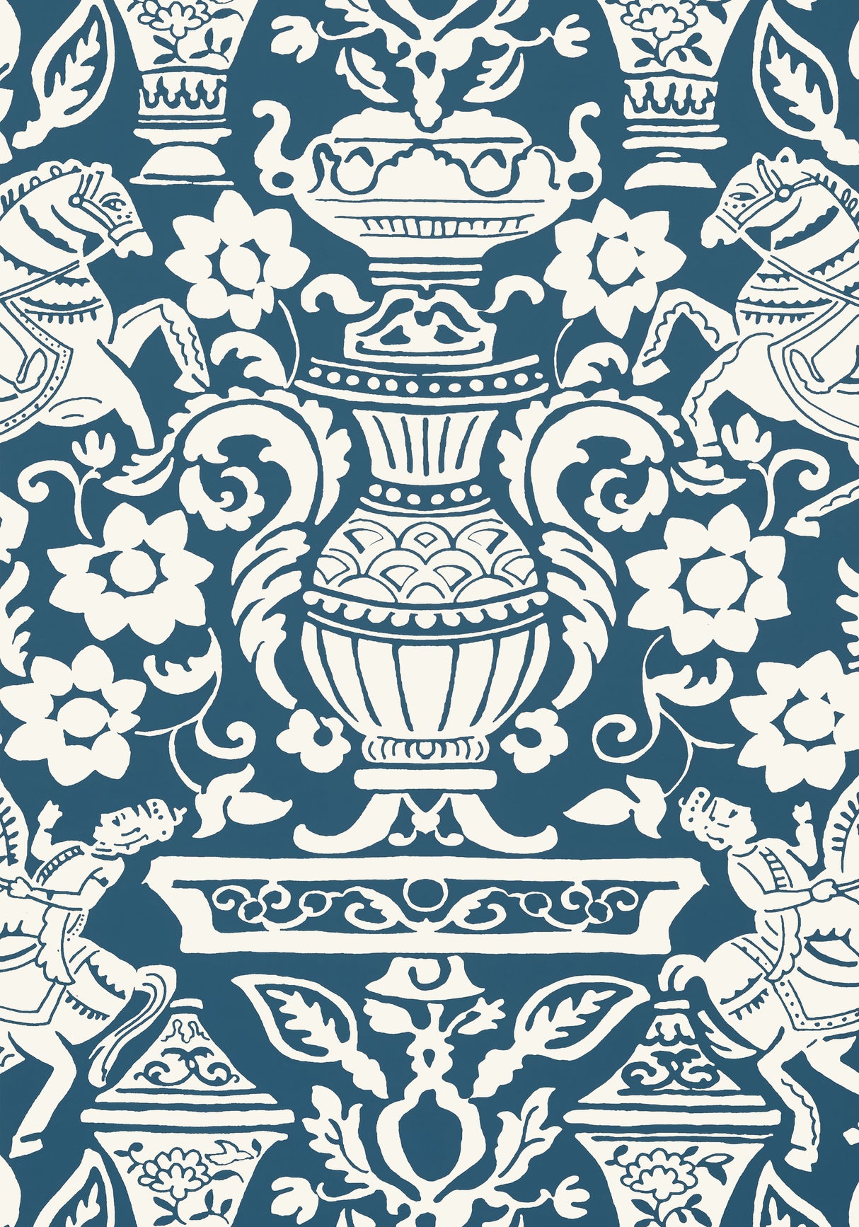 Thibaut T14362 GALWAY Navy Wallpaper