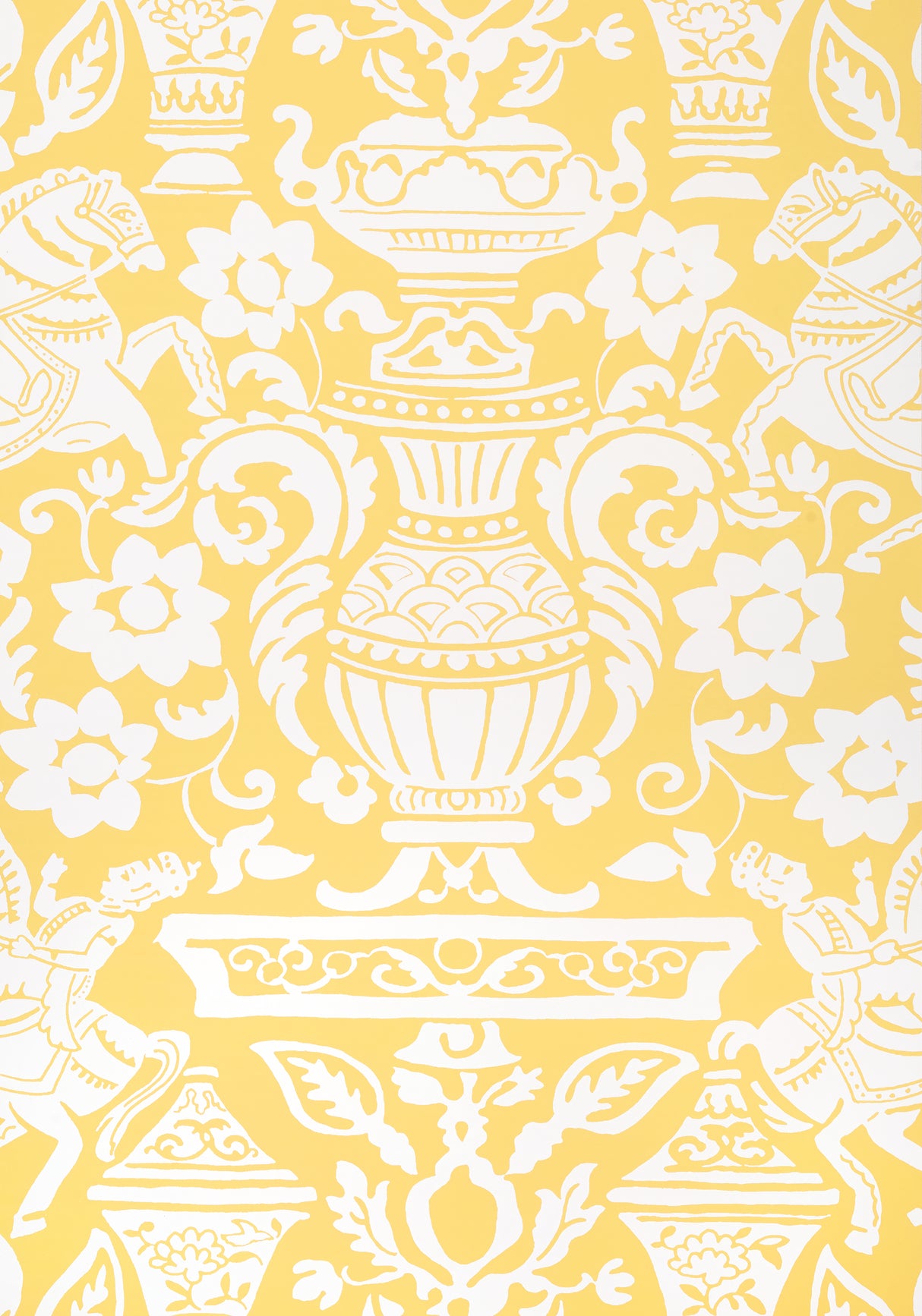 Thibaut T14366 GALWAY Yellow Wallpaper