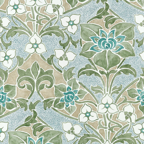 Thibaut WOODFORD T14600 in Sage Wallpaper - FAIRHAVEN