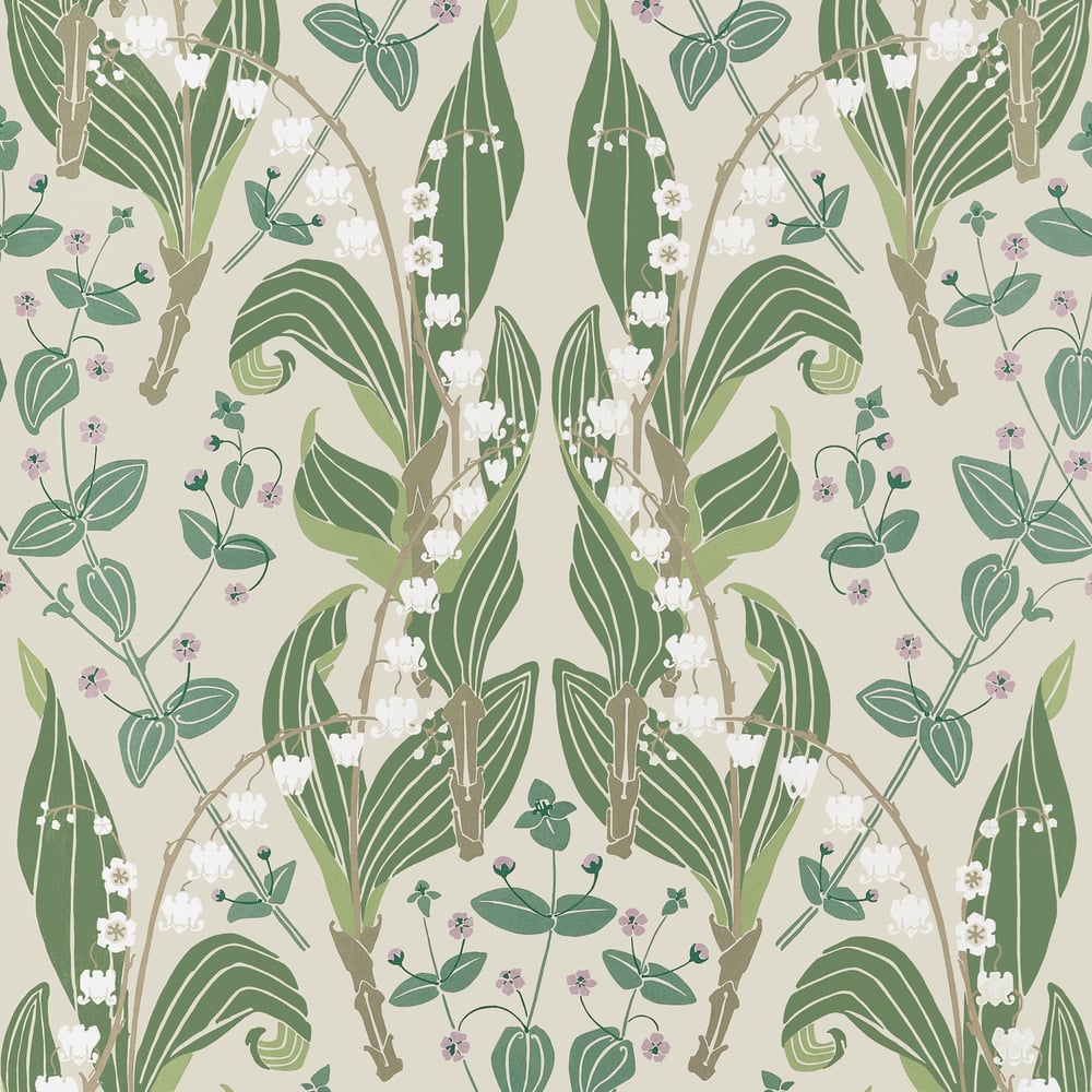Thibaut HARBOR SPRINGS T14619 in Sage Wallpaper - FAIRHAVEN