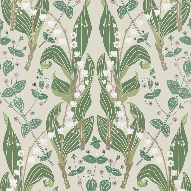 Thibaut HARBOR SPRINGS T14619 in Sage Wallpaper - FAIRHAVEN