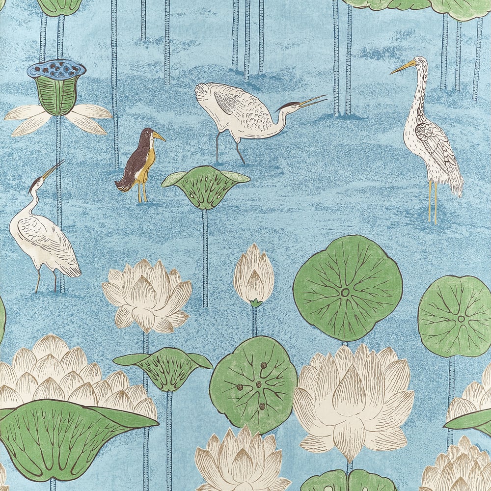 Thibaut MALEA T14637 in Sky Blue Wallpaper - FAIRHAVEN