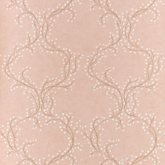Thibaut MARKLE TRAIL T14643 in Soft Peach Wallpaper - FAIRHA