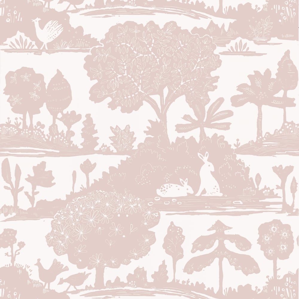 Thibaut LA FORÊT T14649 in Blush Wallpaper - FAIRHAVEN