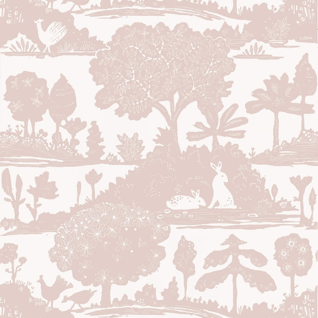 Thibaut LA FORÊT T14649 in Blush Wallpaper - FAIRHAVEN