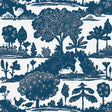 Thibaut LA FORÊT T14652 in Navy Wallpaper - FAIRHAVEN