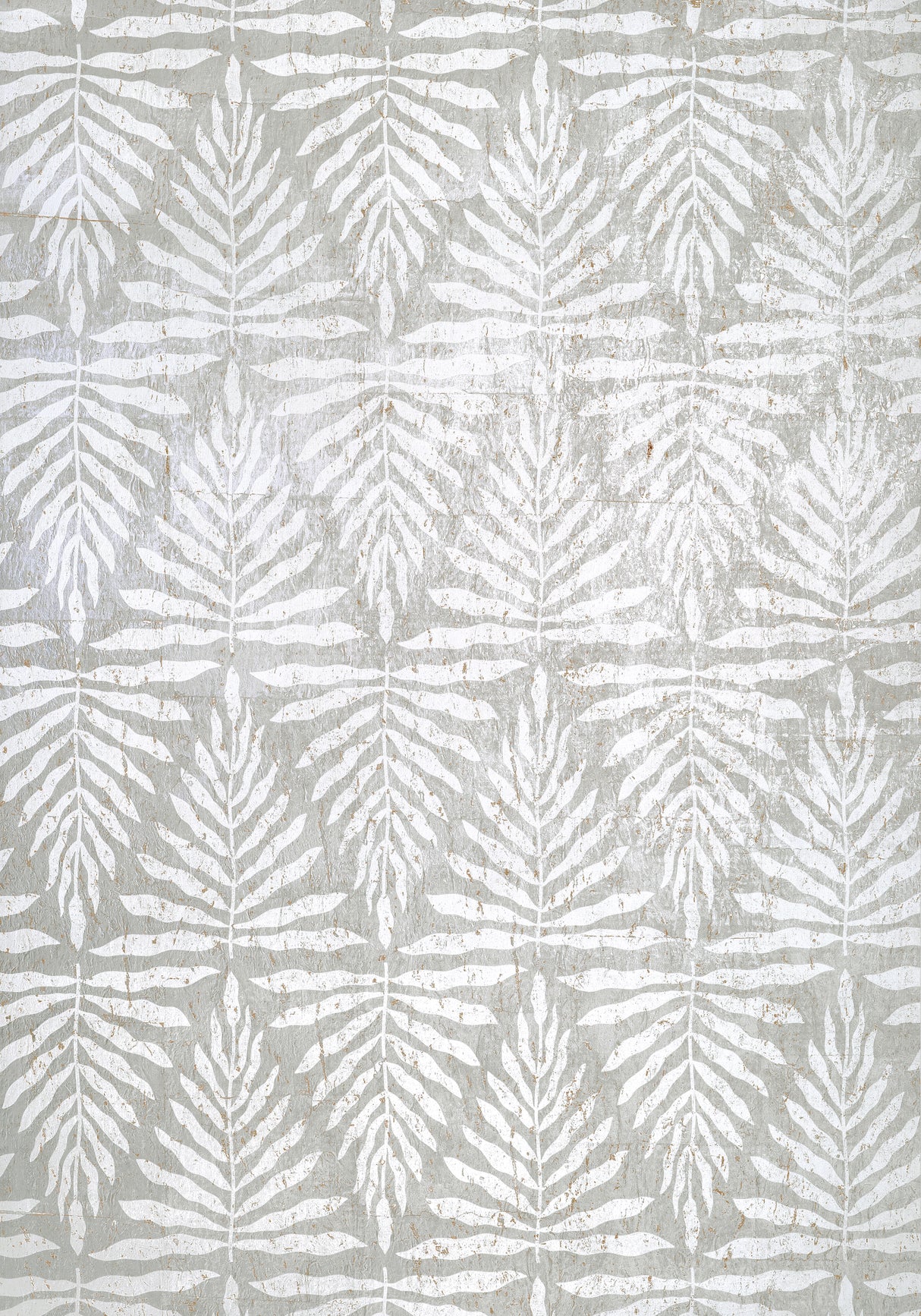 Thibaut T15813 GASPARILLA Metallic Silver and White Wallpaper