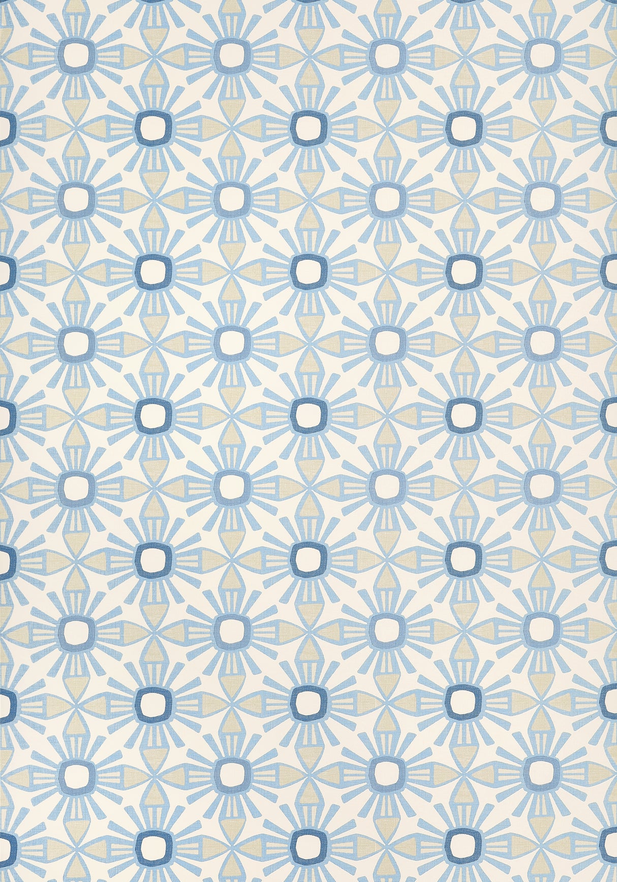 Thibaut T15830 KONA Blue and Beige Wallpaper