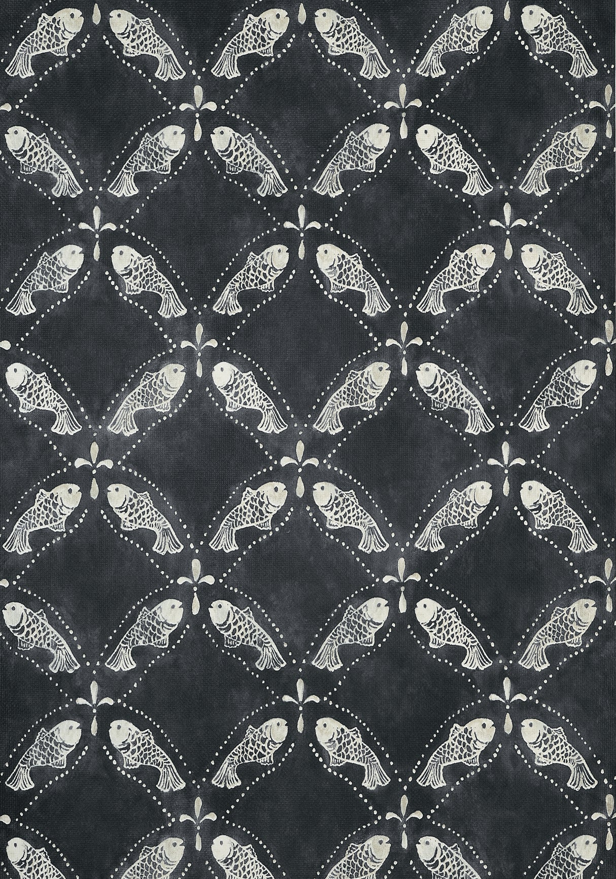 Thibaut T15833 SANTORINI Black Wallpaper