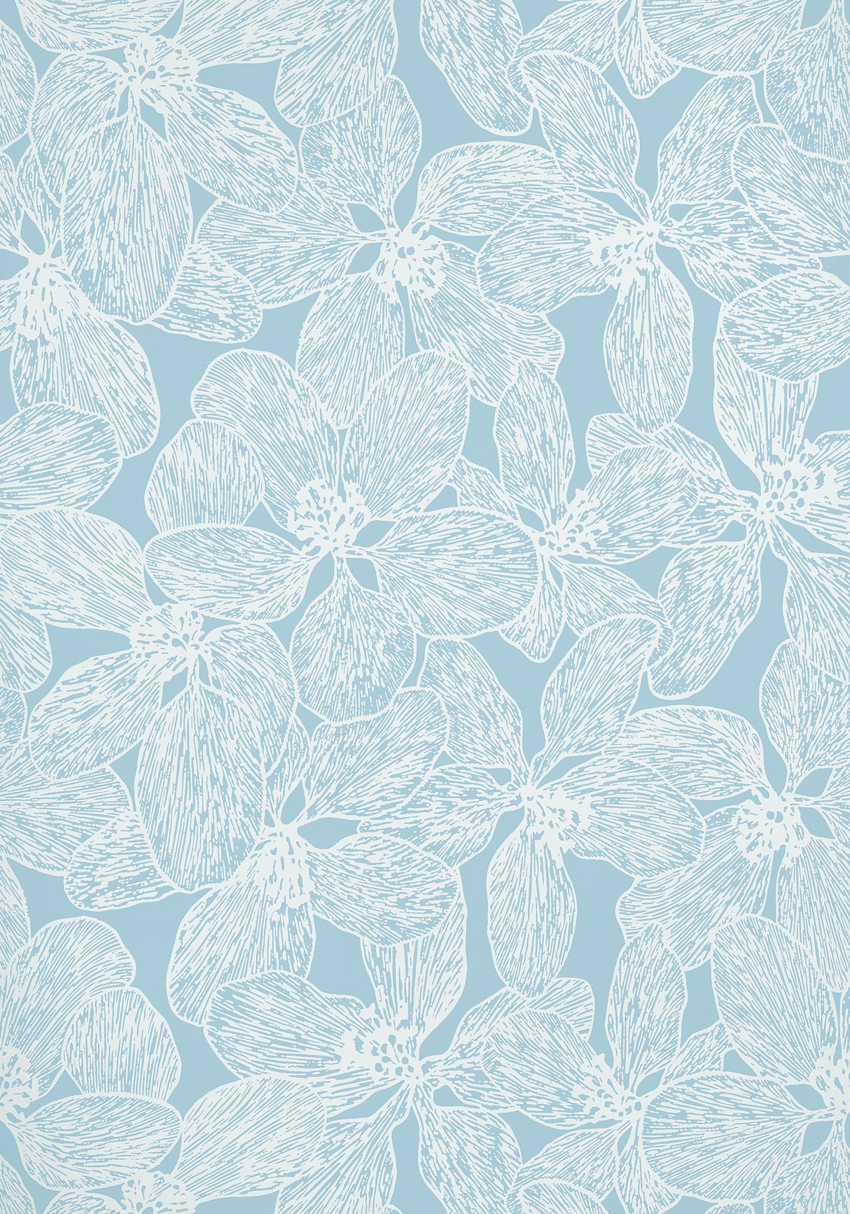 Thibaut T15847 ISLAND ORCHID Light Blue Wallpaper