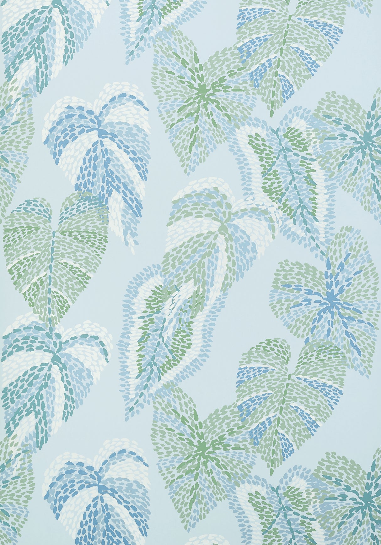 Thibaut T15867 DELILA Soft Blue Wallpaper