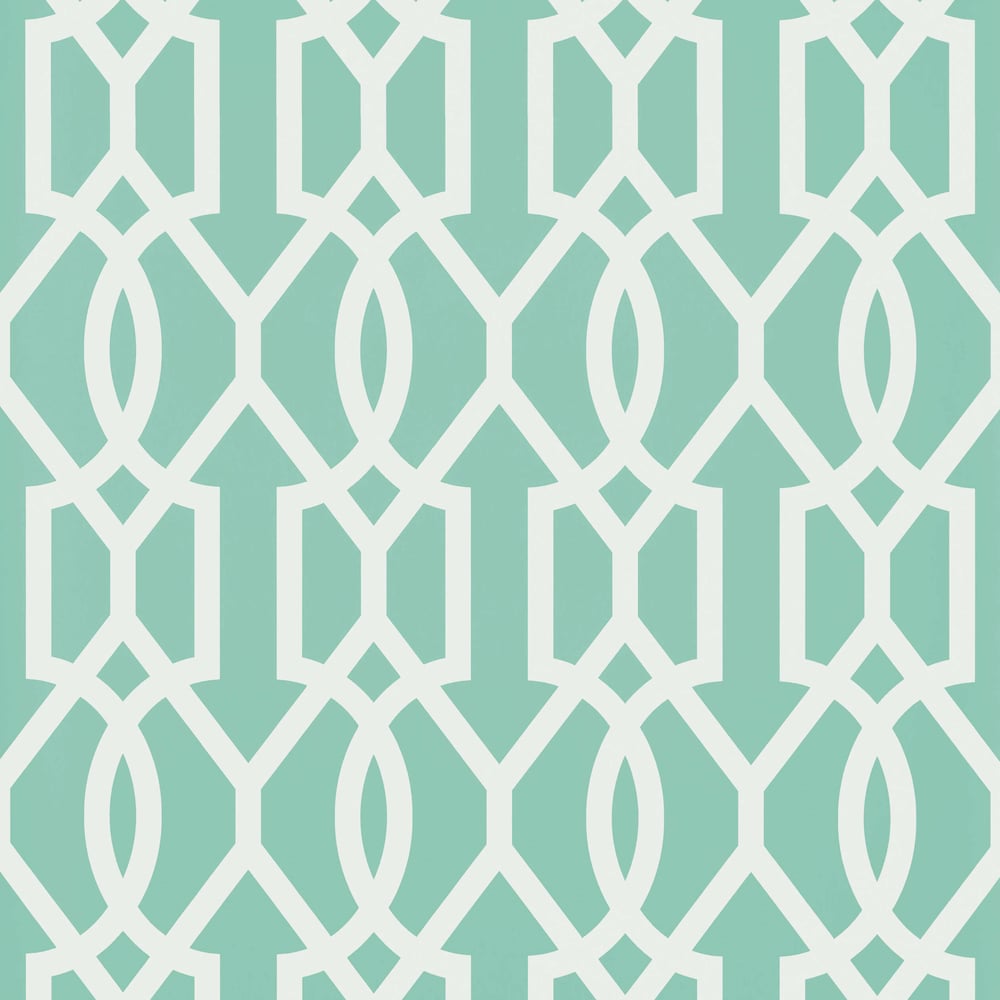 Thibaut T16046 DOWNING GATE Turquoise Wallpaper