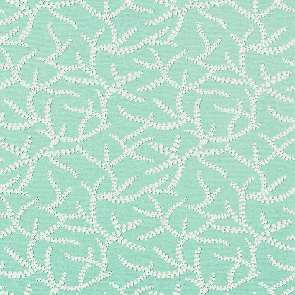 Thibaut T16071 REGINA Aqua Wallpaper
