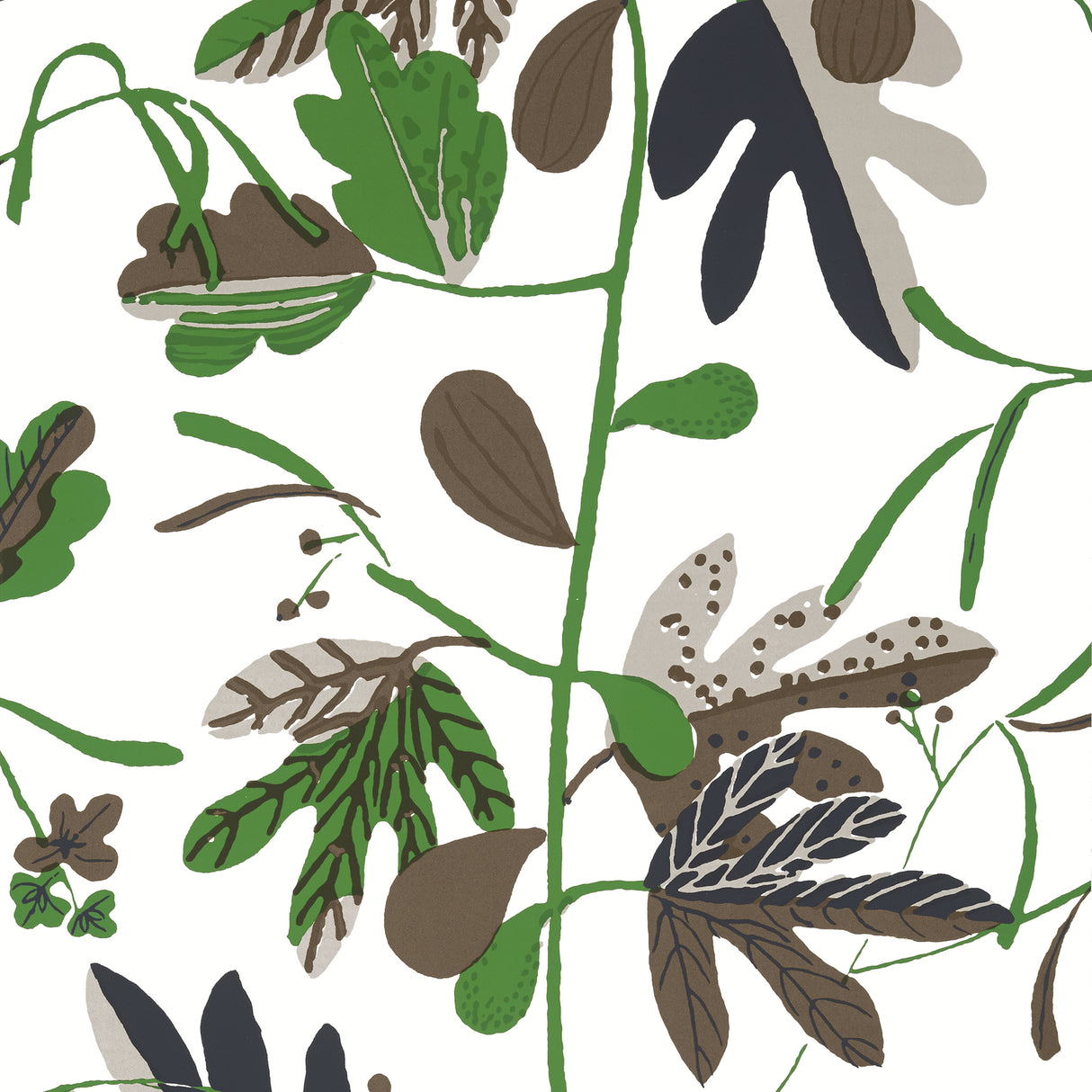 Thibaut T16208 MATISSE LEAF Black and Green