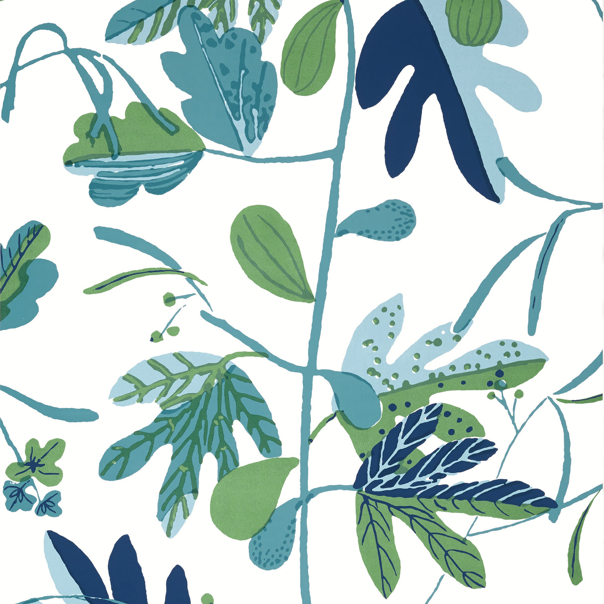 Thibaut T16209 MATISSE LEAF Green and Blue