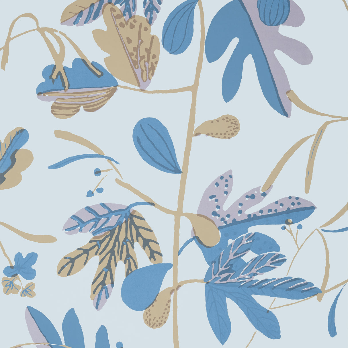 Thibaut T16210 MATISSE LEAF Lavender and Blue