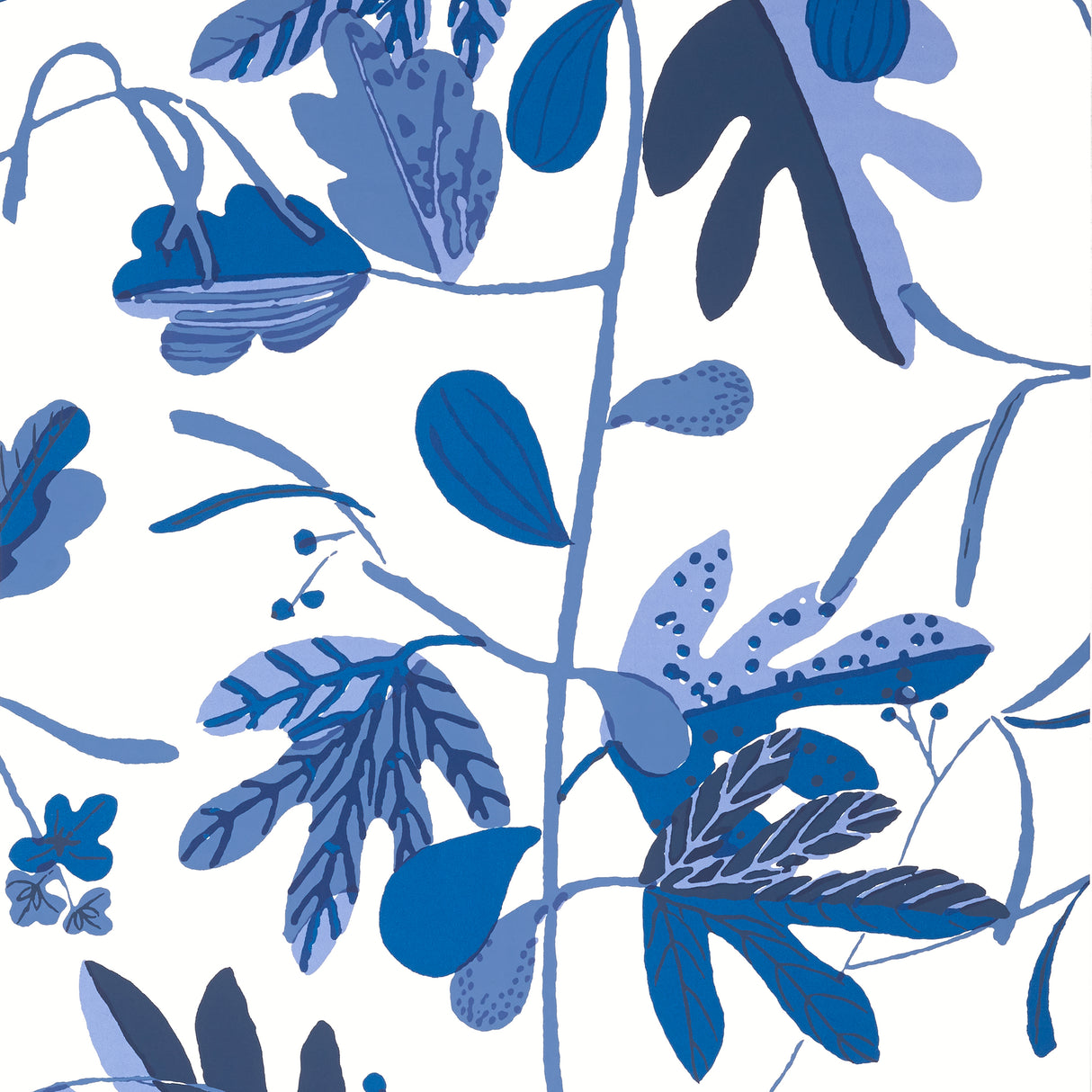 Thibaut T16211 MATISSE LEAF Blue and White