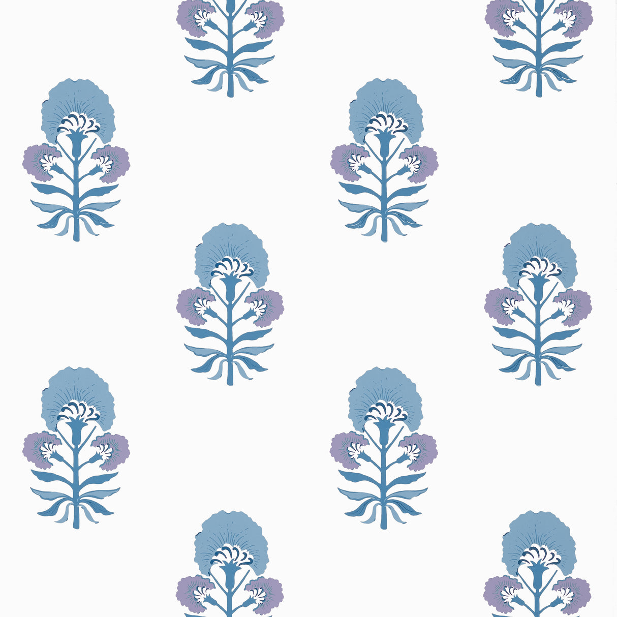 Thibaut T16216 TYBEE BUD Lavender and Blue