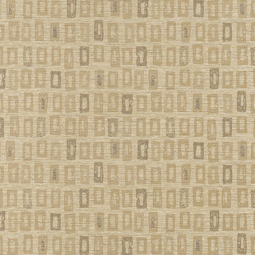 Thibaut T1885 KATSU Metallic on Khaki Wallpaper