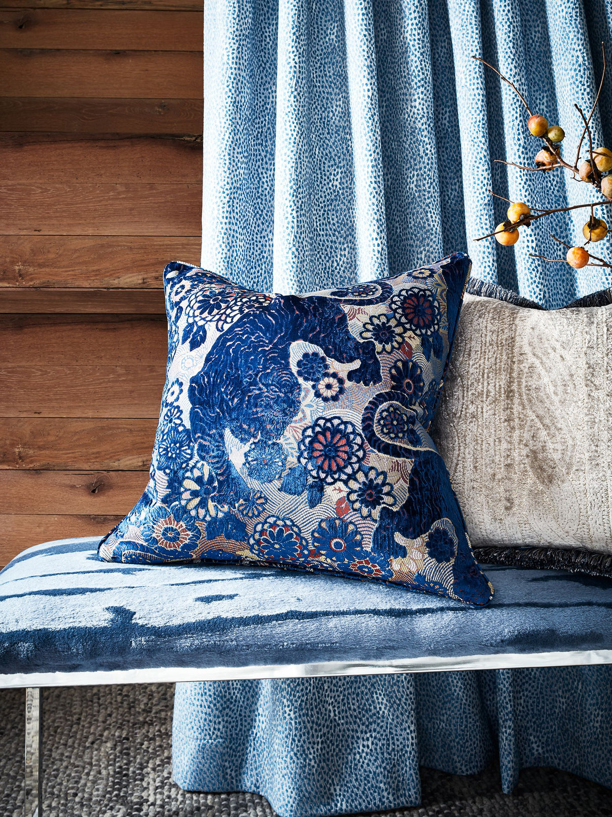 Scalamandre T1 00043962 DENIM SWEATER Fabric - Eade's Wallpaper