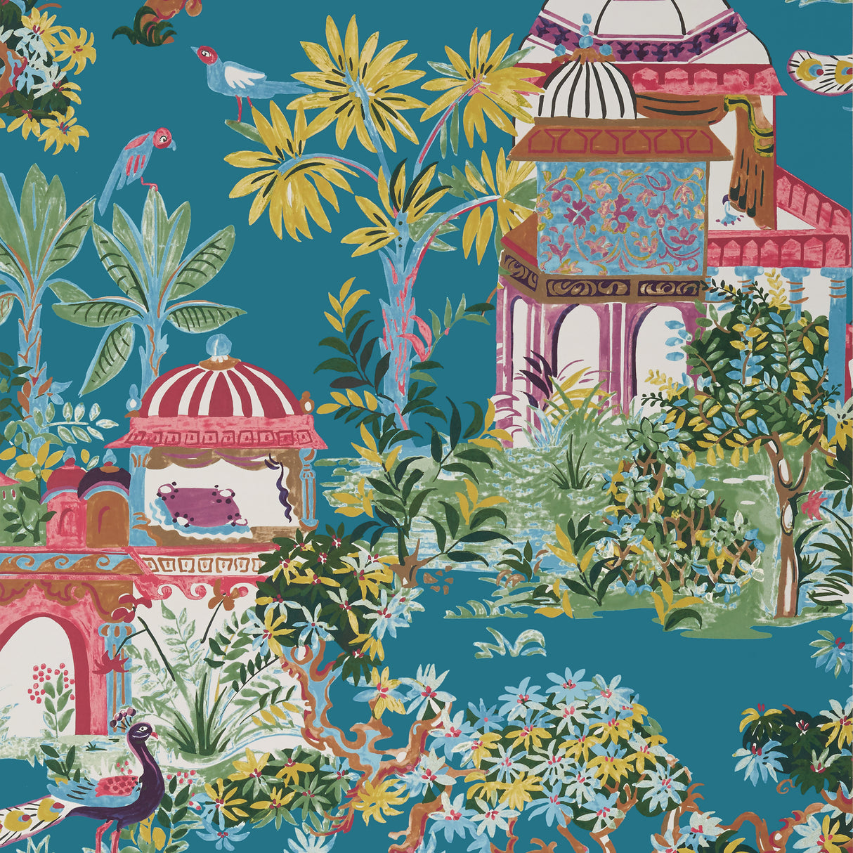 Thibaut T20822 MYSTIC GARDEN Teal