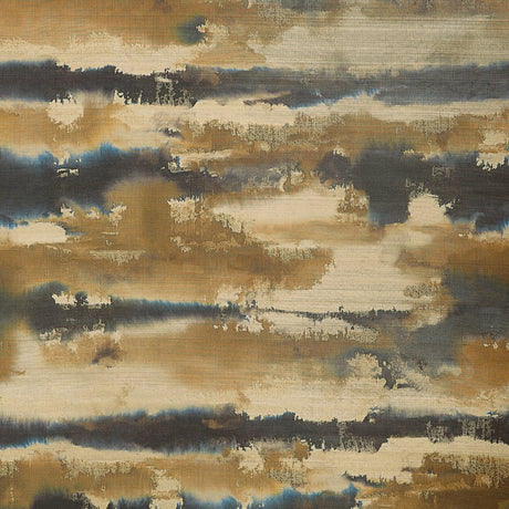 Thibaut SILVER LINING T24419 in Indigo and Gold Wallpaper - 
