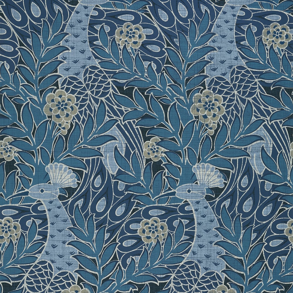 Thibaut T2918 DESMOND Navy Wallpaper