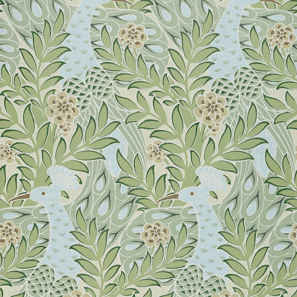 Thibaut T2922 DESMOND Aqua and Green Wallpaper