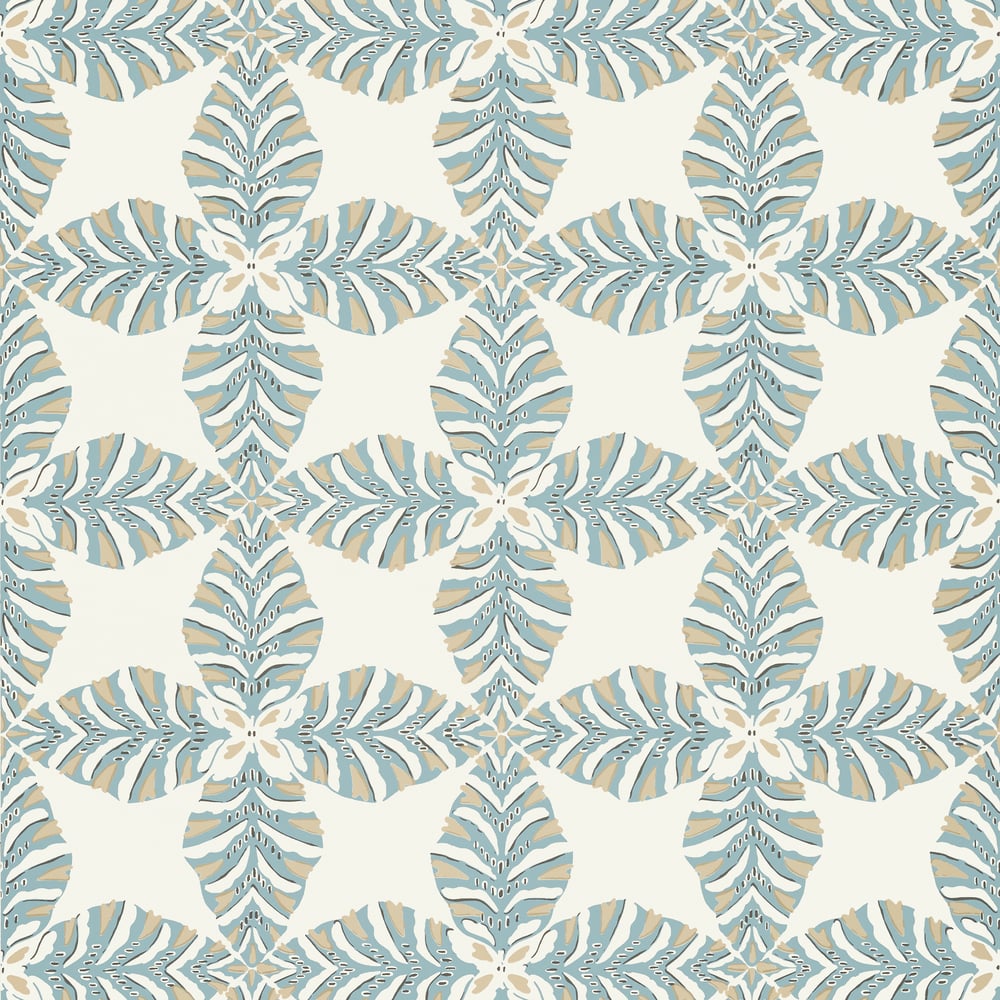 Thibaut T2972 STARLEAF Aqua Wallpaper