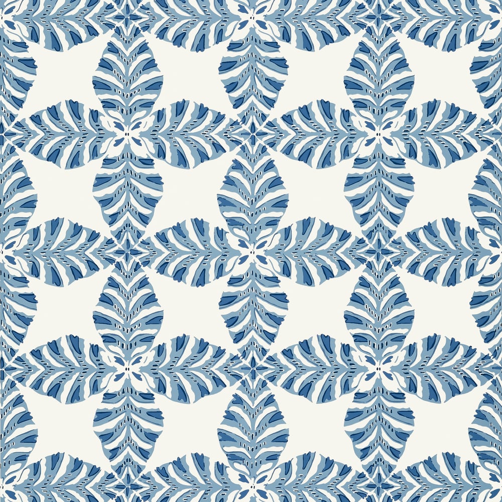 Thibaut T2974 STARLEAF Blue Wallpaper