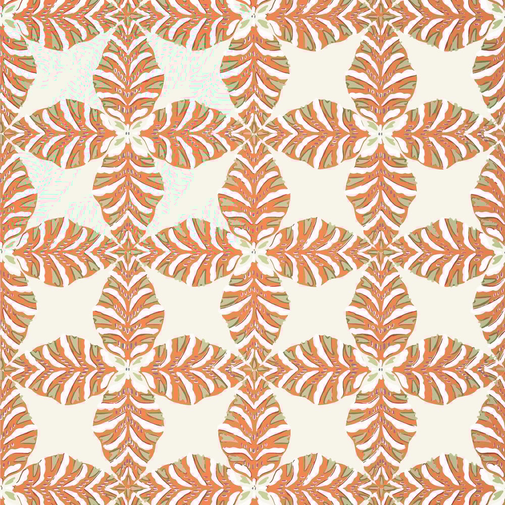 Thibaut T2975 STARLEAF Orange Wallpaper