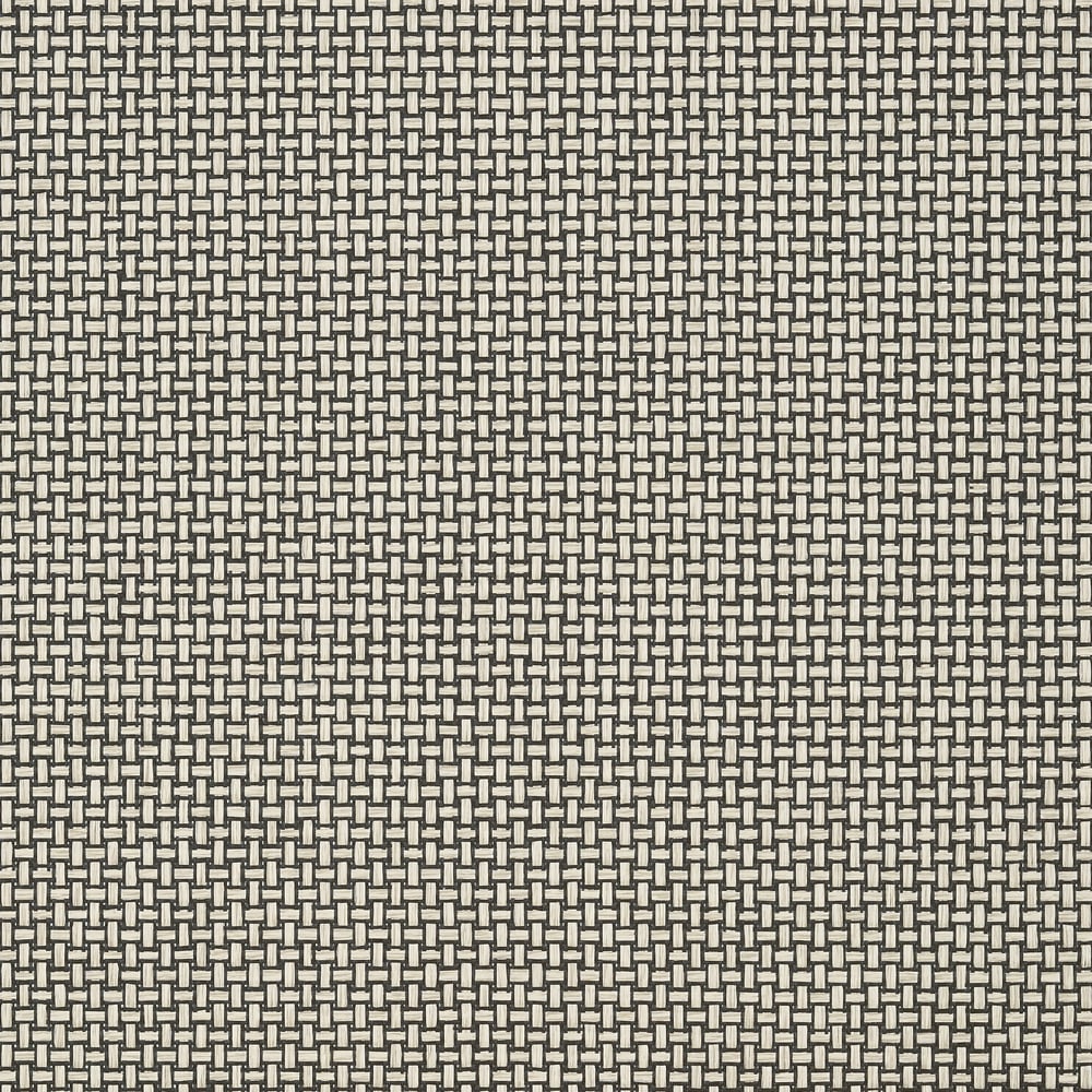 Thibaut T2985 BAKER WEAVE Black on Linen Wallpaper