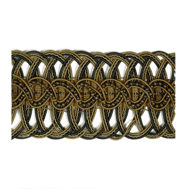 KRAVET COUTURE T30461.30.0 KF COU::JESTERS BRAID ANTIQUE TRIM - Eade's Wallpaper