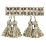KRAVET BASICS T30584.106.0 PAIRED TASSELS PLATINUM TRIM - Eade's Wallpaper