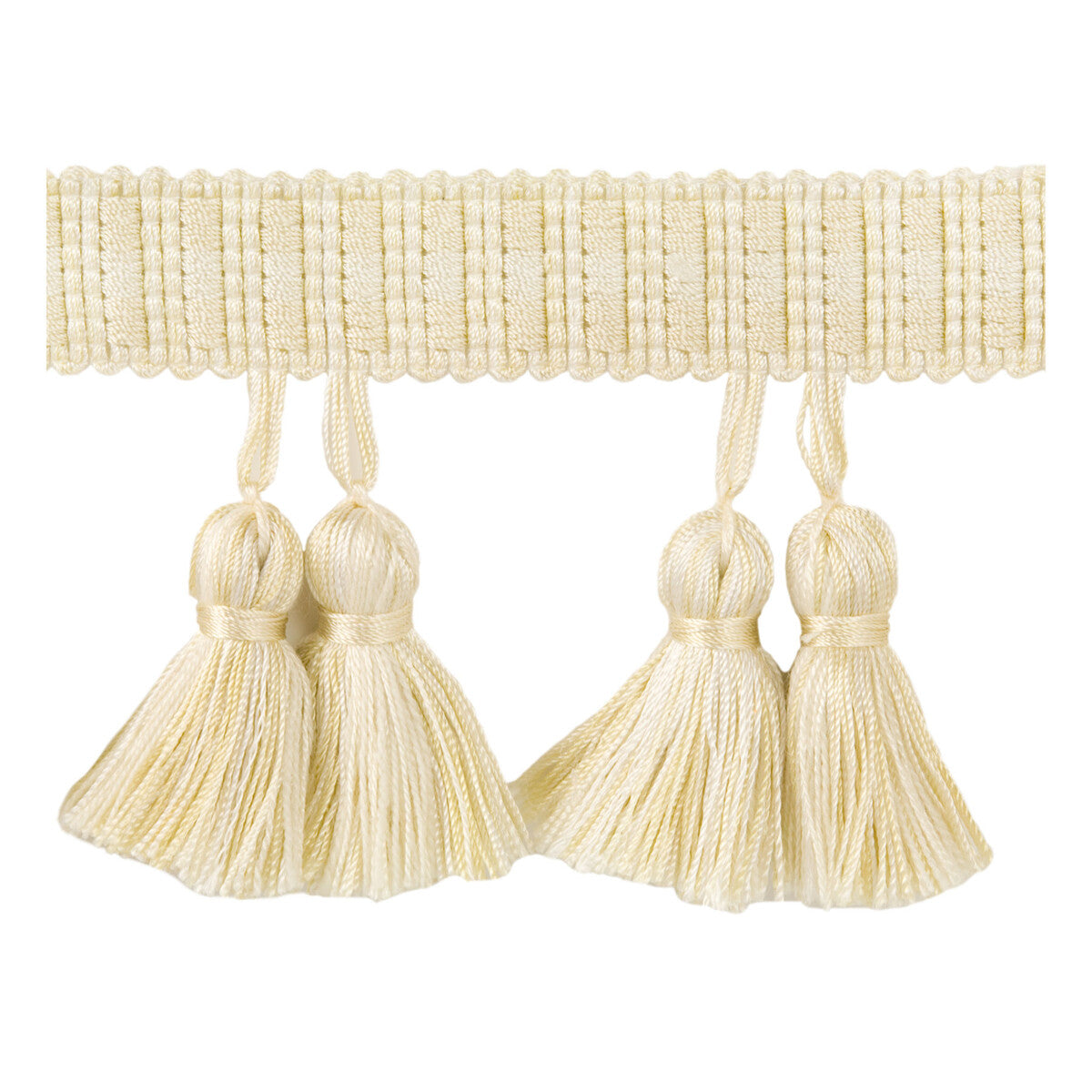 KRAVET BASICS T30584.16.0 PAIRED TASSELS LIMESTONE TRIM - Eade's Wallpaper