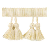 KRAVET BASICS T30584.16.0 PAIRED TASSELS LIMESTONE TRIM - Eade's Wallpaper
