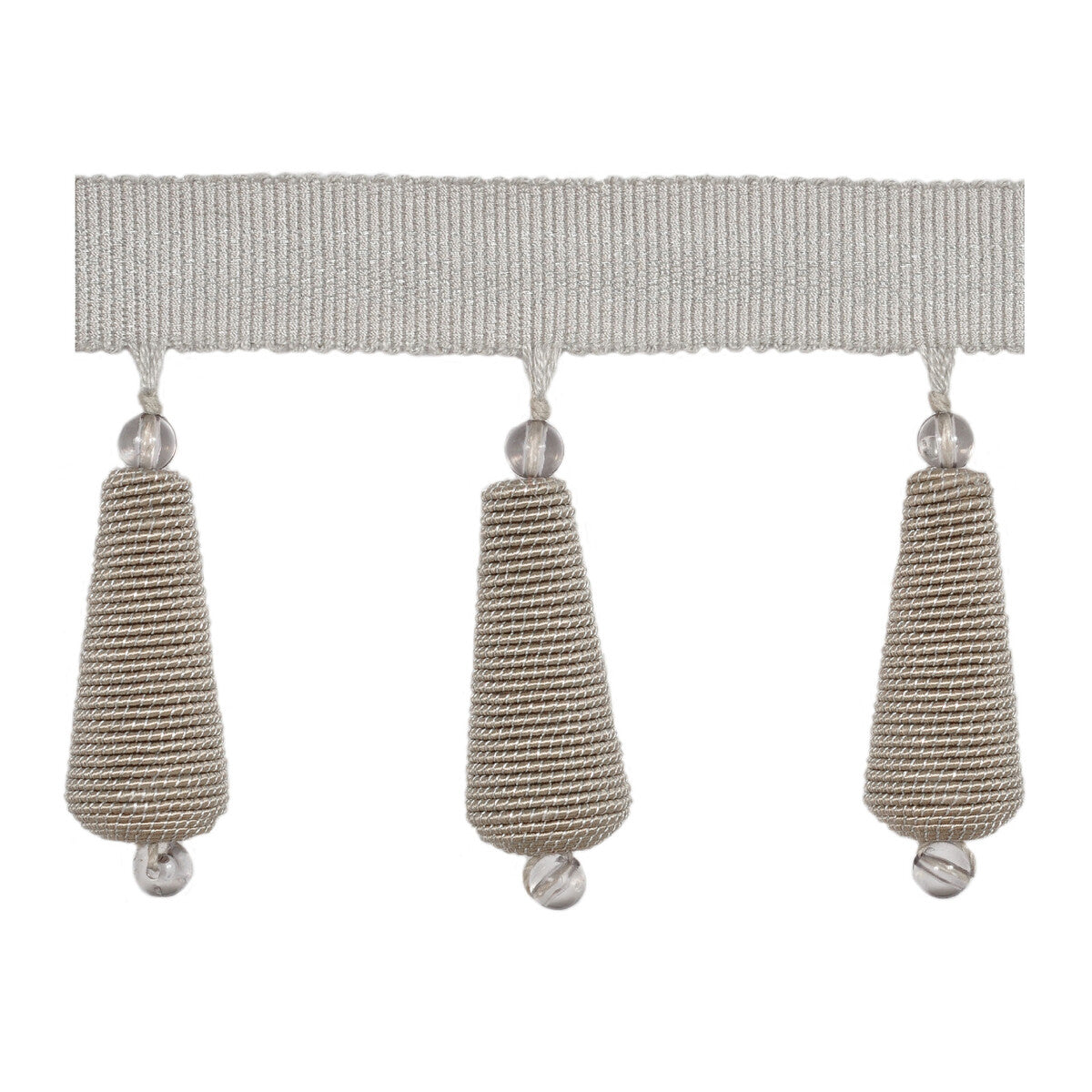 KRAVET DESIGN T30612.1.0 GILDED TEARDROP SILVER MOON TRIM - Eade's Wallpaper