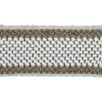 KRAVET COUTURE T30642.1176.0 HAMMERED BRAID TITANIUM TRIM - Eade's Wallpaper