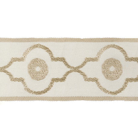 KRAVET DESIGN T30745.16.0 OGEE CHAIN CREAM TRIM - Eade's Wallpaper