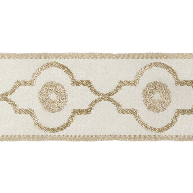 KRAVET DESIGN T30745.16.0 OGEE CHAIN CREAM TRIM - Eade's Wallpaper