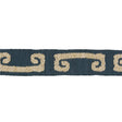 KRAVET DESIGN T30751.511.0 WONKY KEY INDIGO TRIM - Eade's Wallpaper