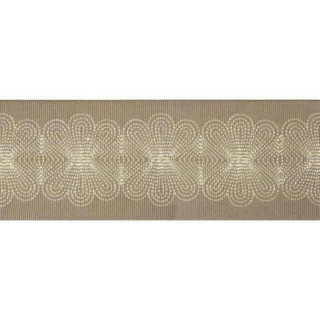KRAVET DESIGN T30763.1110.0 FLOWER STITCH DUSTY MAUVE TRIM - Eade's Wallpaper