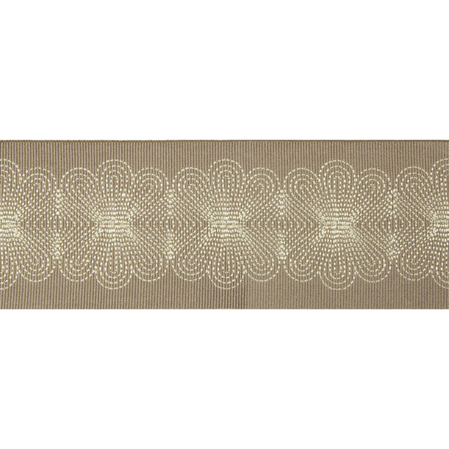 KRAVET DESIGN T30763.1110.0 FLOWER STITCH DUSTY MAUVE TRIM - Eade's Wallpaper