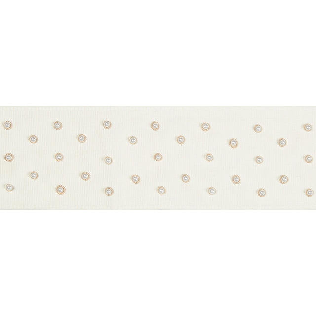 KRAVET DESIGN T30777.1.0 PEARL DOTS PEARL TRIM - Eade's Wallpaper