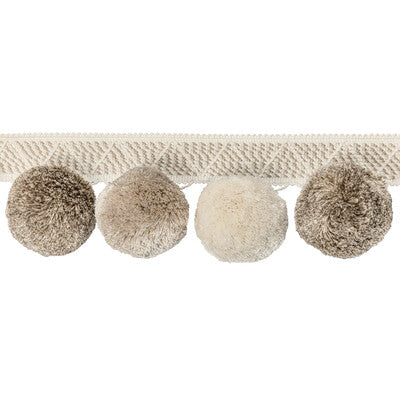 KRAVET COUTURE T30804.16.0 PHUKET POMS STONE TRIM - Eade's Wallpaper
