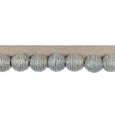 KRAVET COUTURE T30805.11.0 JUTEBALL CORD PEWTER TRIM - Eade's Wallpaper