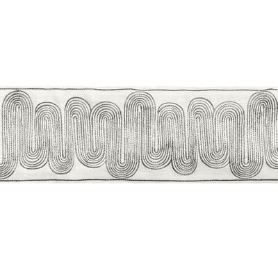 KRAVET COUTURE T30807.11.0 ISCHIA TAPE PLATINUM TRIM - Eade's Wallpaper