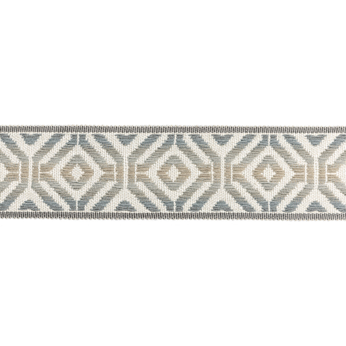 KRAVET COUTURE T30823.11.0 SANUR TAPE PEWTER TRIM - Eade's Wallpaper