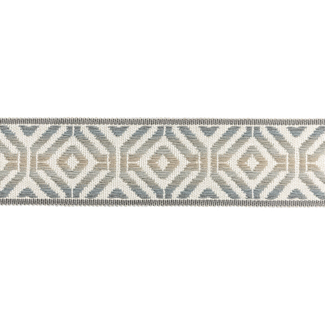 KRAVET COUTURE T30823.11.0 SANUR TAPE PEWTER TRIM - Eade's Wallpaper