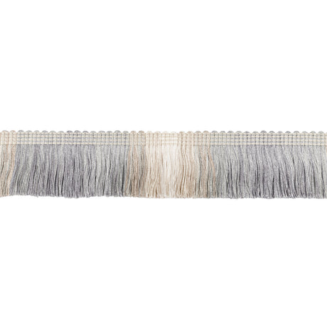 KRAVET COUTURE T30824.11.0 DAINTREE FRINGE PEWTER TRIM - Eade's Wallpaper